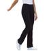 Plus Size Women's Stretch Cotton Bootcut Pant by Woman Within in Black (Size 2X)