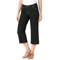 Plus Size Women's Capri Stretch Jean by Woman Within in Black Denim (Size 18 W)