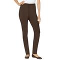 Plus Size Women's Fineline Denim Jegging by Woman Within in Chocolate (Size 16 W)