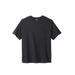 Men's Big & Tall Shrink-Less™ Lightweight Pocket Crewneck T-Shirt by KingSize in Black (Size XL)