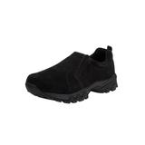 Men's Suede Slip-On Shoes by KingSize in Black (Size 16 M) Loafers Shoes