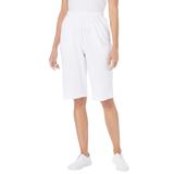 Plus Size Women's 7-Day Knit Bermuda Shorts by Woman Within in White (Size 5X)