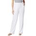 Plus Size Women's 7-Day Knit Wide-Leg Pant by Woman Within in White (Size S)