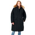 Plus Size Women's The Arctic Parka™ in Extra Long Length by Woman Within in Black (Size 26/28) Coat