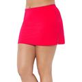 Plus Size Women's Side Slit Swim Skirt by Swimsuits For All in Hot Lava (Size 8)