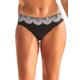 Plus Size Women's Hipster Swim Brief by Swimsuits For All in Black White Lace Print (Size 4)