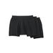 Men's Big & Tall Cotton Mid-Length Briefs 3-Pack by KingSize in Black (Size XL) Underwear