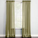 BH Studio Sheer Voile Rod-Pocket Panel Pair by BH Studio in Sage (Size 120"W 63" L) Window Curtains