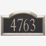 Design-it 4 Arch Plaque by Whitehall Products in Brushed Nickel