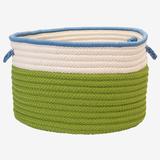 Cali Stripe Limelight Basket by Colonial Mills in Lime (Size 12X12X7)