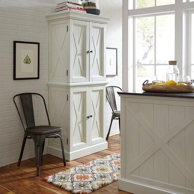 Seaside Lodge Kitchen Pantry by Homestyles in White