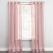 Wide Width BH Studio Sheer Voile Grommet Panel by BH Studio in Pale Rose (Size 56" W 63" L) Window Curtain