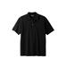 Men's Big & Tall Shrink-Less™ Piqué Polo Shirt by KingSize in Black (Size 4XL)