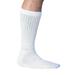 Men's Big & Tall Mega Stretch Socks by KingSize in White (Size L)