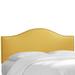 Ashland Nail Button Headboard by Skyline Furniture in Linen French Yellow (Size QUEEN)