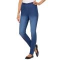 Plus Size Women's Fineline Denim Jegging by Woman Within in Stonewash Sanded (Size 30 T)