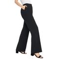 Plus Size Women's Tummy Control Bi-Stretch Bootcut Pant by Jessica London in Black (Size 12 W)