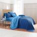 BH Studio Reversible Quilted Bedspread by BH Studio in Ocean Blue Marine Blue (Size TWIN)