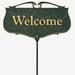 Welcome Garden Entryway Sign by Whitehall Products in Green