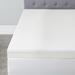 4" Invigorator Memory Foam Topper by BrylaneHome in White (Size TWIN) Mattress Topper Made in the USA