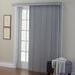 Wide Width Embossed Vertical Privacy Slat Blinds by BrylaneHome in Grey (Size 90" W 84" L) 3.5 inch Slats Window Privacy Reversible