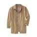 Men's Big & Tall Water-Resistant Trench Coat by KingSize in Khaki (Size 6XL)