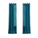 Wide Width BH Studio Sheer Voile Grommet Panel by BH Studio in Dark Turquoise (Size 56" W 108"L) Window Curtain