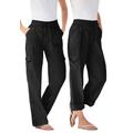 Plus Size Women's Convertible Length Cargo Pant by Woman Within in Black (Size 14 WP)