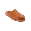 Extra Wide Width Men's Fur-Lined Clog Slippers by KingSize in Chestnut (Size 9 EW)