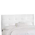 Roscoe Tufted Headboard by Skyline Furniture in Twill White (Size FULL)