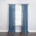 Wide Width BH Studio Sheer Voile Tab-Top Panel by BH Studio in Smoke Blue (Size 60" W 95" L) Window Curtain