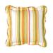 Florence 16" Square Pillow by BrylaneHome in Dandelion Stripe