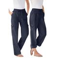 Plus Size Women's Convertible Length Cargo Pant by Woman Within in Navy (Size 24 WP)