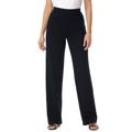 Plus Size Women's Wide Leg Ponte Knit Pant by Woman Within in Black (Size 14 W)