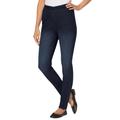 Plus Size Women's Fineline Denim Jegging by Woman Within in Indigo Sanded (Size 12 T)