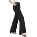 Plus Size Women's Tummy Control Bi-Stretch Bootcut Pant by Jessica London in Black (Size 20 W)