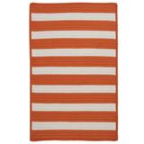 Bay Stripe Orange Rug by Colonial Mills in Orange (Size 22 X 34)