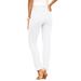 Plus Size Women's Invisible Stretch® Contour Straight-Leg Jean by Denim 24/7 in White Denim (Size 16 W)