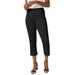 Plus Size Women's Classic Cotton Denim Capri by Jessica London in Black (Size 16) Jeans
