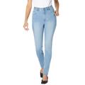 Plus Size Women's Comfort Curve Slim-Leg Jean by Woman Within in Light Wash (Size 28 W)