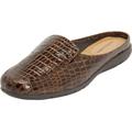 Wide Width Women's The Harlyn Slip On Mule by Comfortview in Brown (Size 8 W)