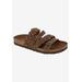 Women's Holland Sandal by White Mountain in Brown Leather (Size 7 M)