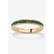 Women's Yellow Gold Plated Simulated Birthstone Eternity Ring by PalmBeach Jewelry in May (Size 7)