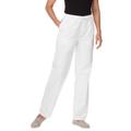 Plus Size Women's Drawstring Denim Wide-Leg Pant by Woman Within in White (Size 24 T) Pants