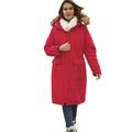 Plus Size Women's The Arctic Parka™ in Knee Length by Woman Within in Classic Red (Size 38/40) Coat