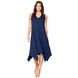 Plus Size Women's Sleeveless Swing Dress by Roaman's in Evening Blue (Size 38/40)