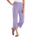 Plus Size Women's 7-Day Knit Capri by Woman Within in Soft Iris (Size 4X) Pants