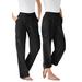 Plus Size Women's Convertible Length Cargo Pant by Woman Within in Black (Size 28 WP)