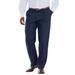 Men's Big & Tall Signature Lux Pleat Front Khakis by Dockers® in Dockers Navy (Size 44 32)