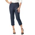 Plus Size Women's Stretch Denim Crop Jeggings by Jessica London in Indigo (Size 12 W) Jeans Legging